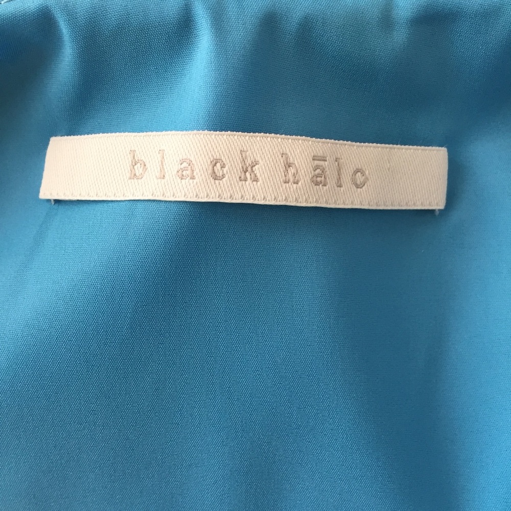 Black Halo Blue Ruffle Dress - Picture 8 of 8